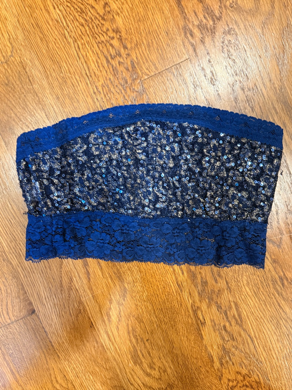 Free People Sequin Lace Bandeau, Size Small